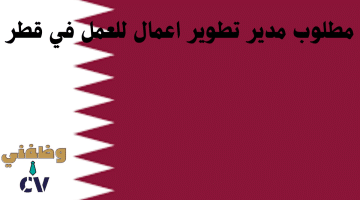 مطلوب مدير تطوير اعمال للعمل في قطر