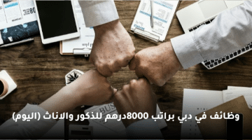 وظائف في دبي براتب 8000درهم للذكور والاناث (اليوم)