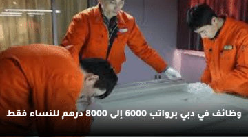 وظائف في دبي برواتب 6000 إلى 8000 درهم للنساء فقط